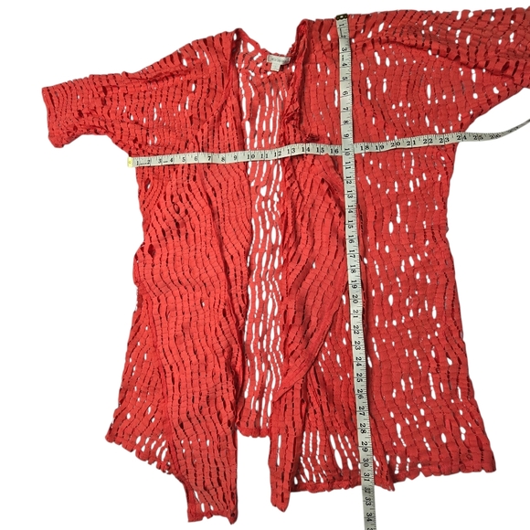 Erin London Coral open-front cardigan with a cutout pattern - Picture 5 of 5